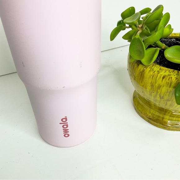 Owala Pink Tumbler with Yellow Lid - Picture 2 of 6